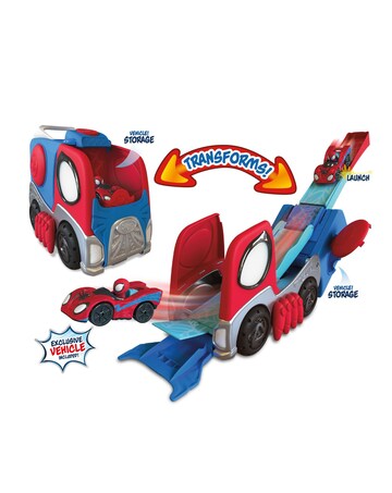 Spidey and Friends - Transforming Hauler Raceway