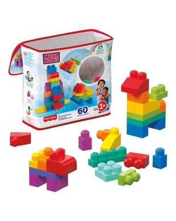 Mega Bloks 60 Piece Big Building Bag Blue