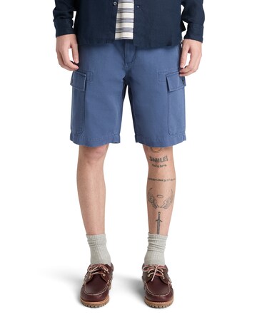 Timberland Cotton Linen Cargo Short - Blue