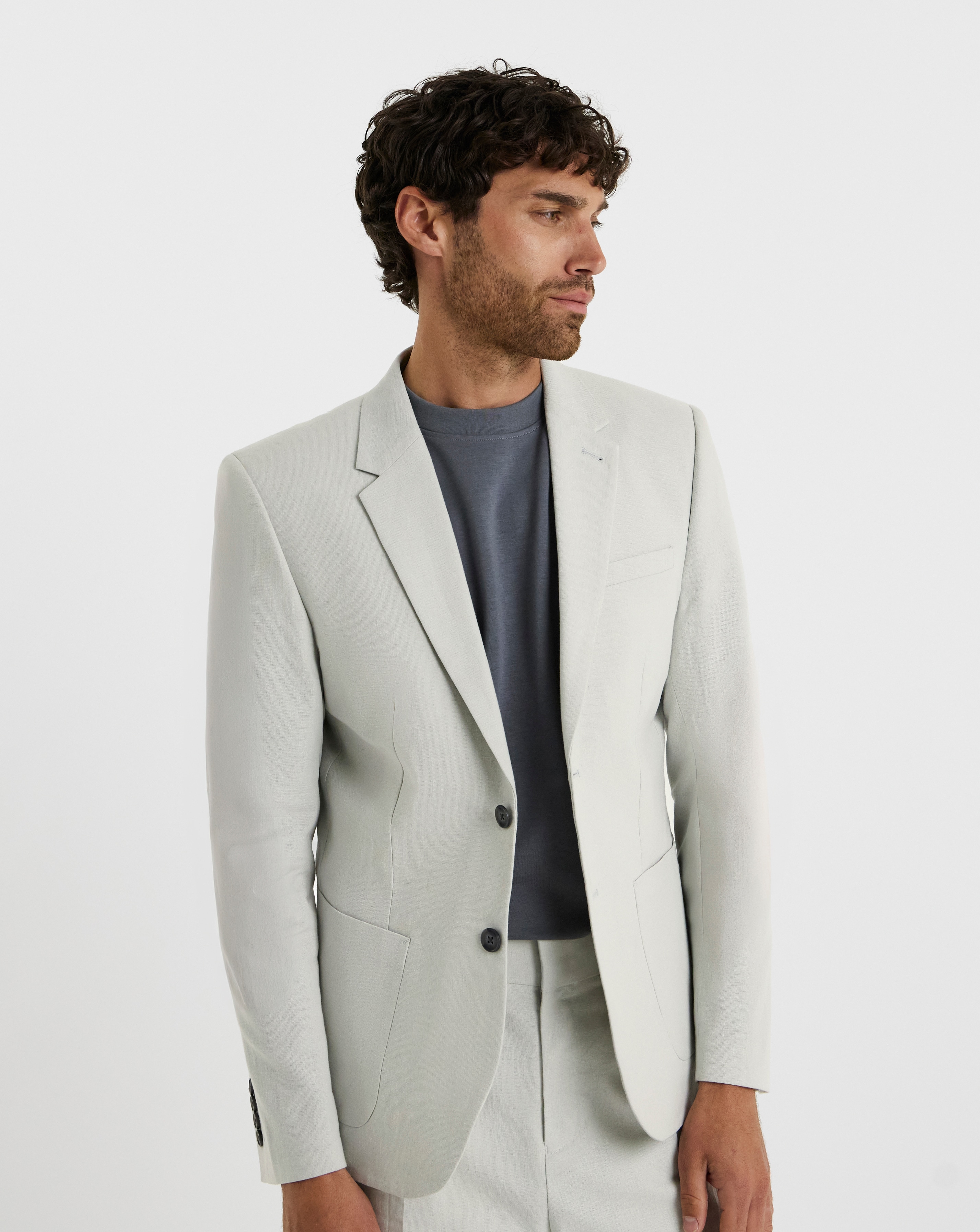 Folio Tailored Linen Suit Jacket