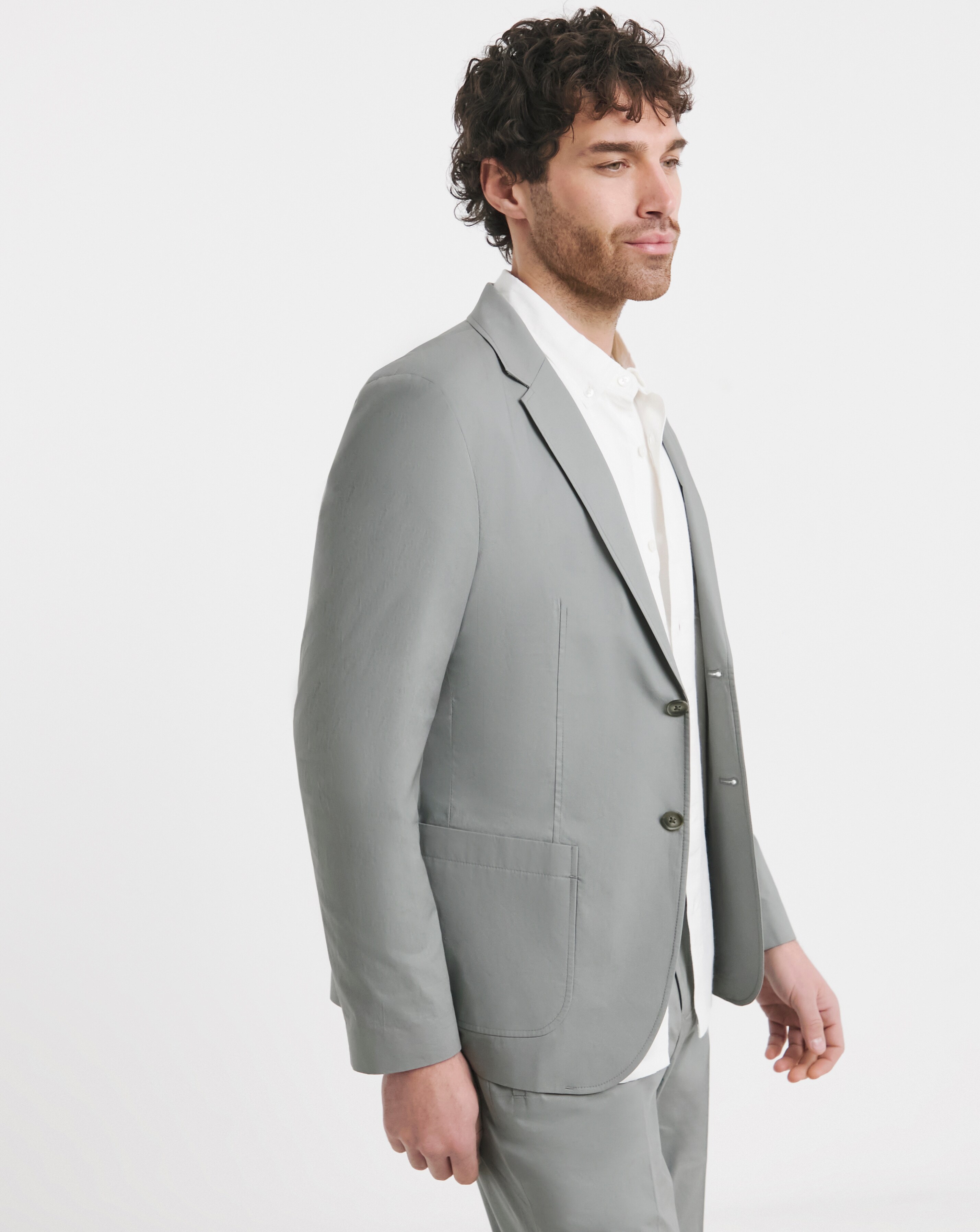 Lightweight Cotton Suit Jacket