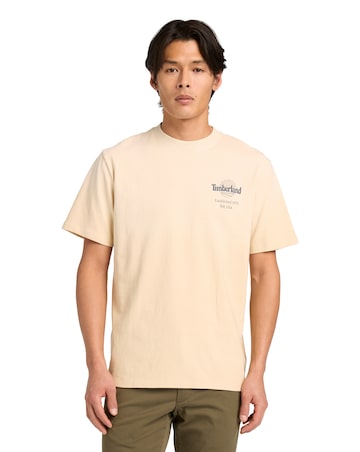Timberland Sunfaded Back Tree Logo Graphic T-Shirt