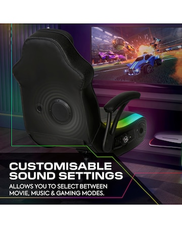 X Rocker Monsoon 4.1 Audio LED Console Gaming Chair - Black