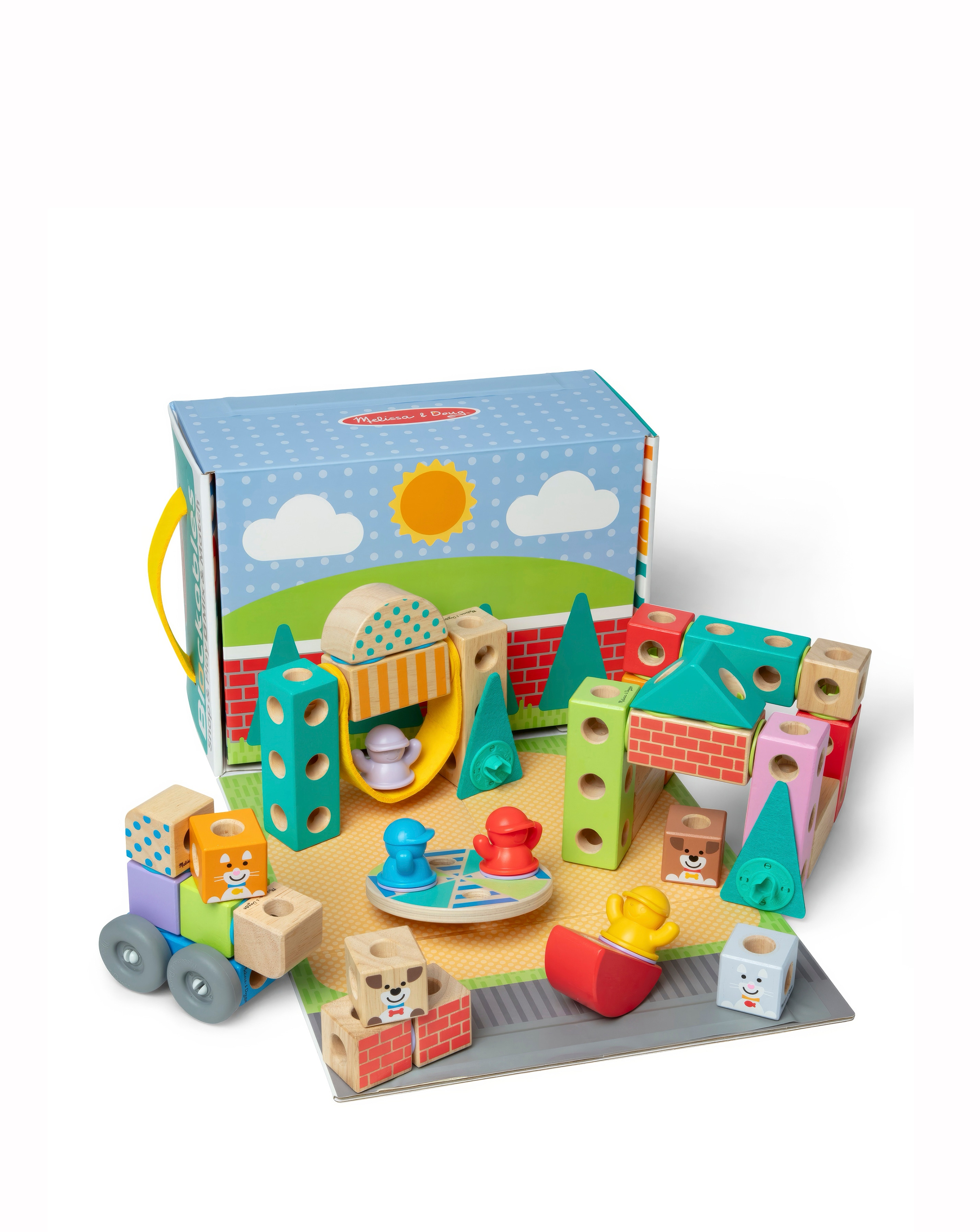 Melissa & Doug Blockables Town Play Set