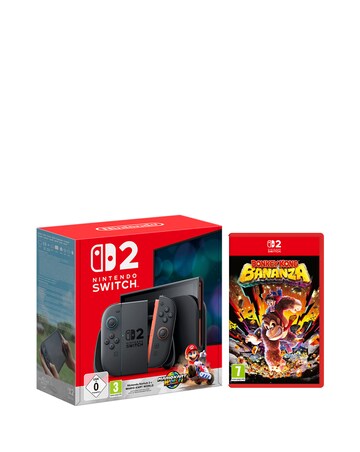 Nintendo Switch 2 Console + Mario Kart World + Donkey Kong Bananza bundle