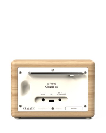 Pure Classic H4 Digital Radio White/Oak
