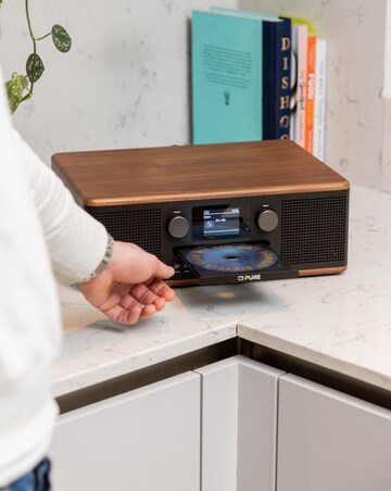 Pure Classic C D6 CD Player & Digital Radio Black/Walnut