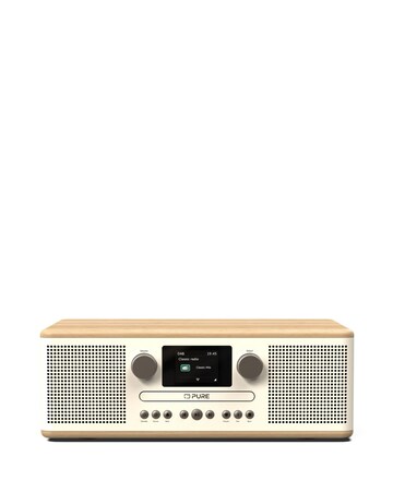 Pure Classic C D6 CD Player & Digital Radio White/Oak