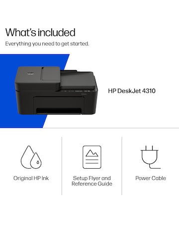 HP DeskJet 4310 All in One Printer - Black