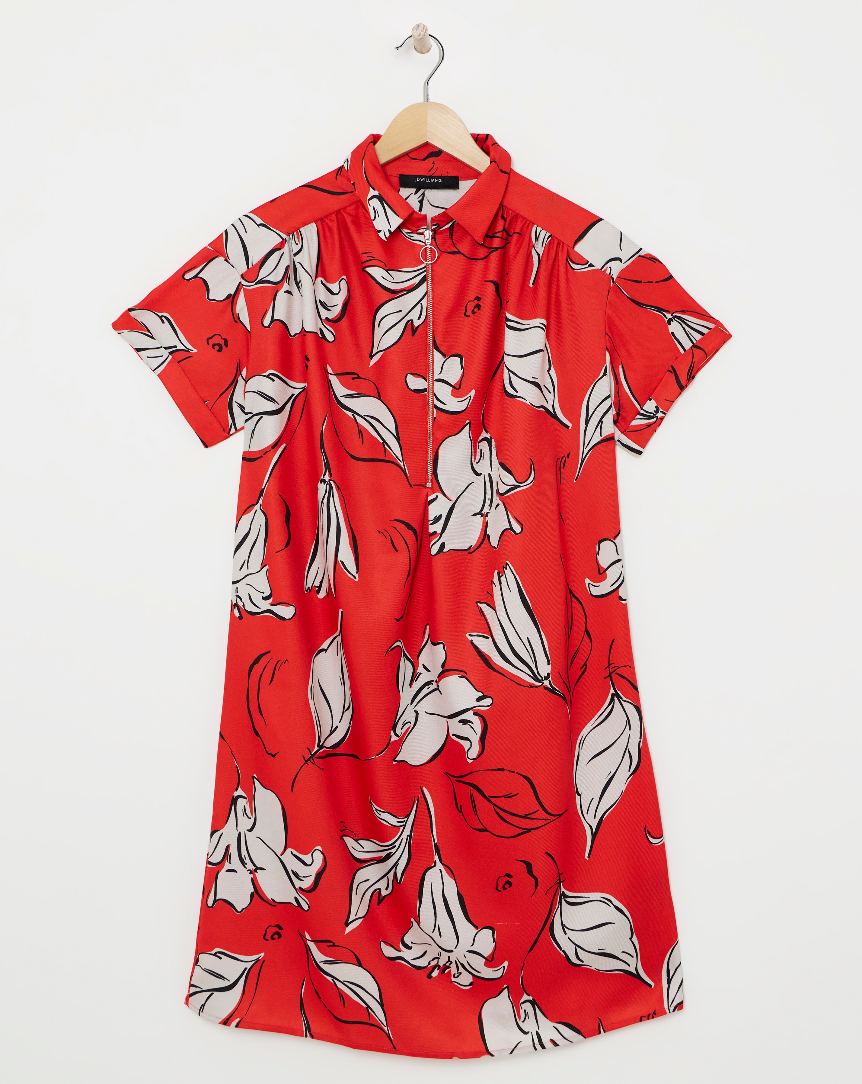 Collared Tunic Dress