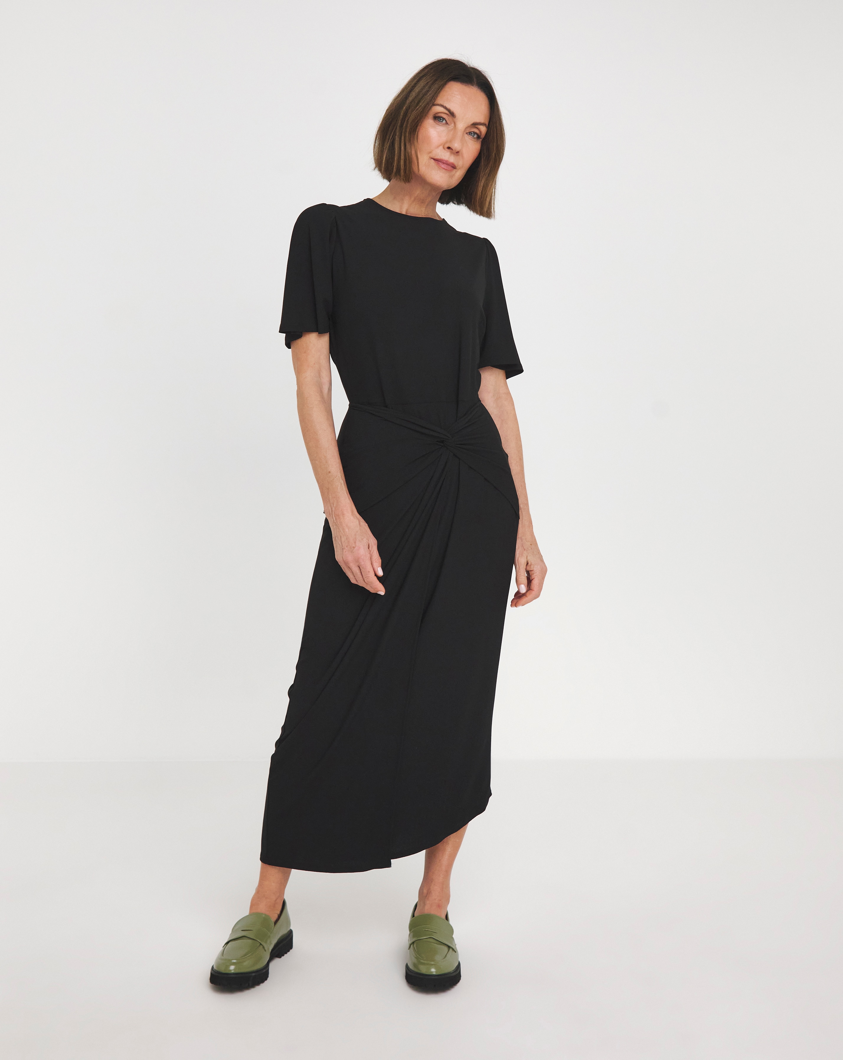 MAGISCULPT Panel Jersey Wrap Dress