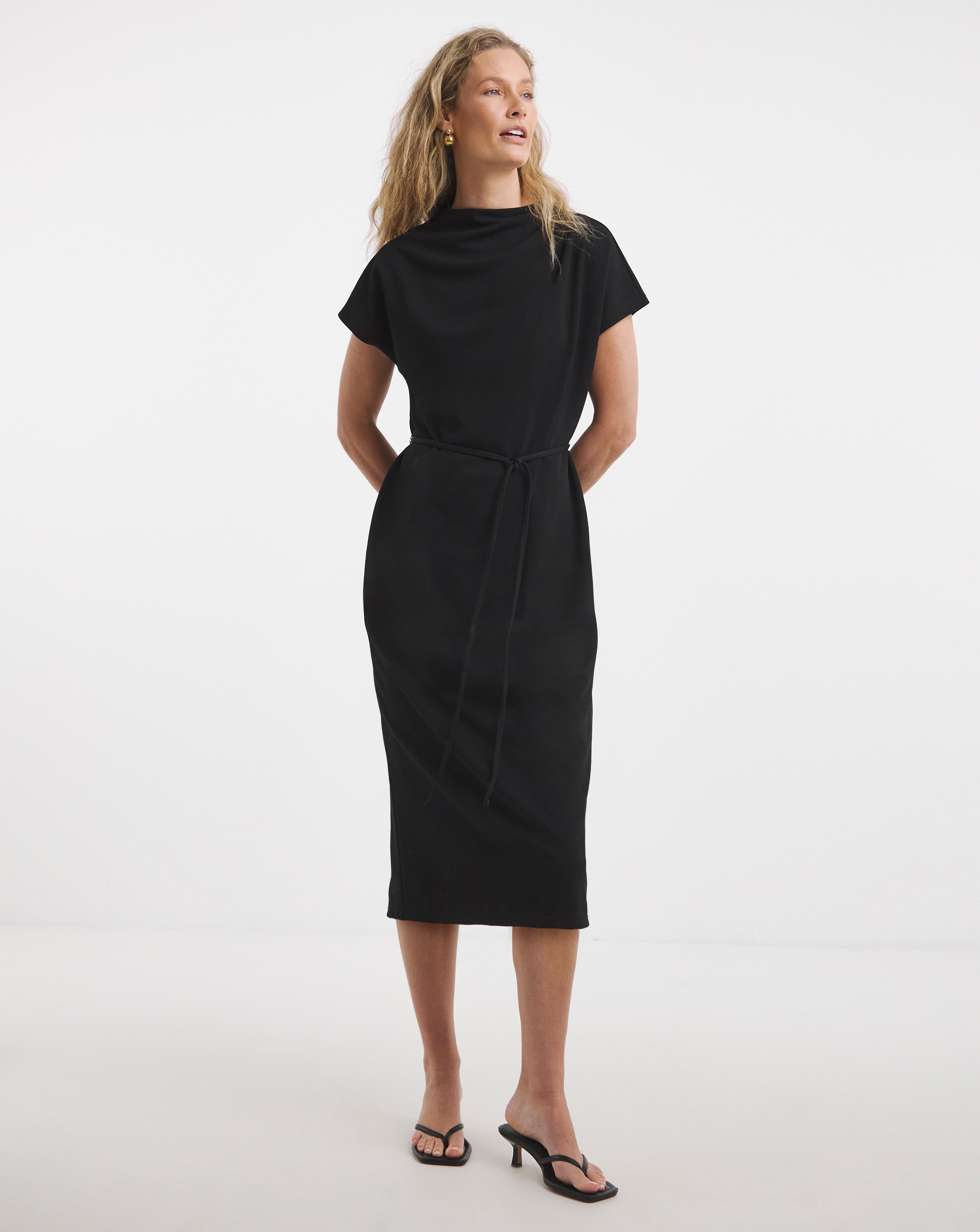 Ruched Midi Dress