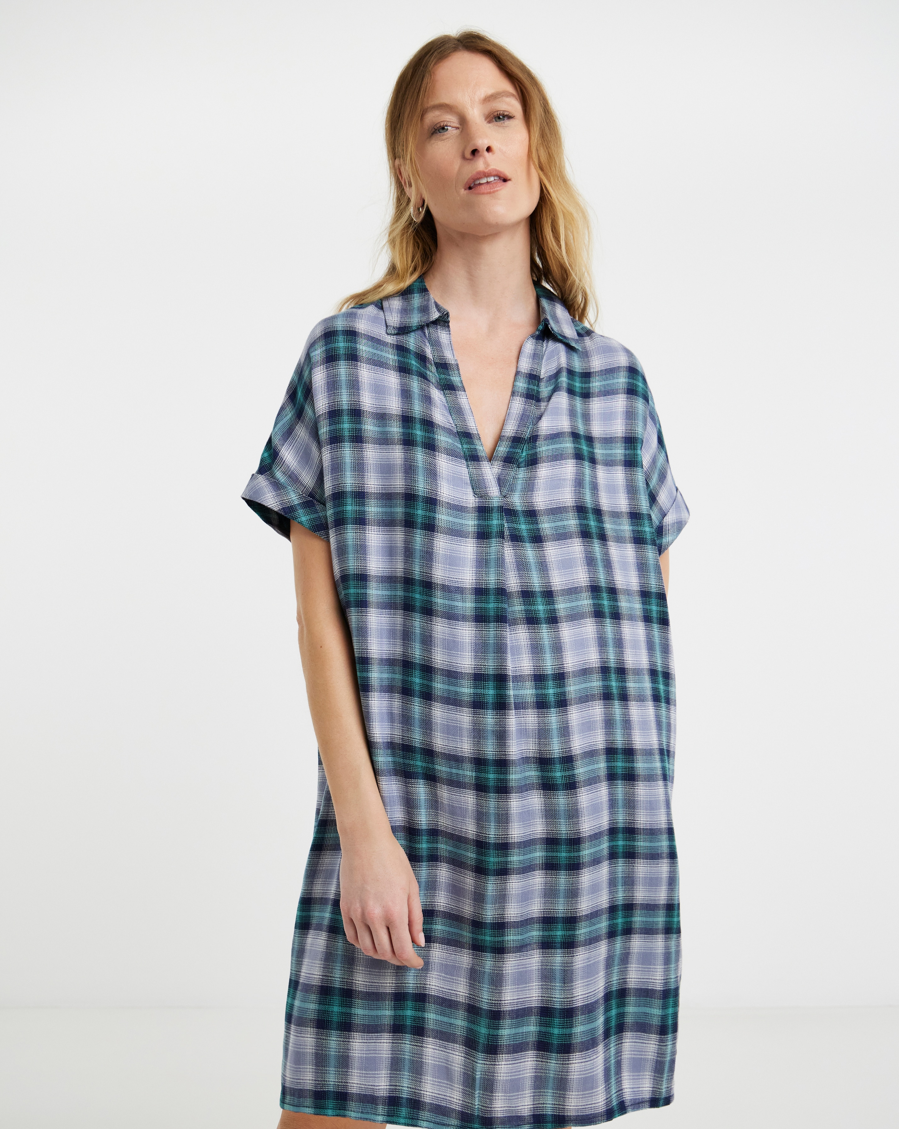 Check Tunic Dress