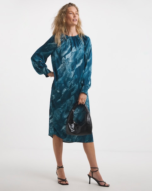 Satin Raglan Dress