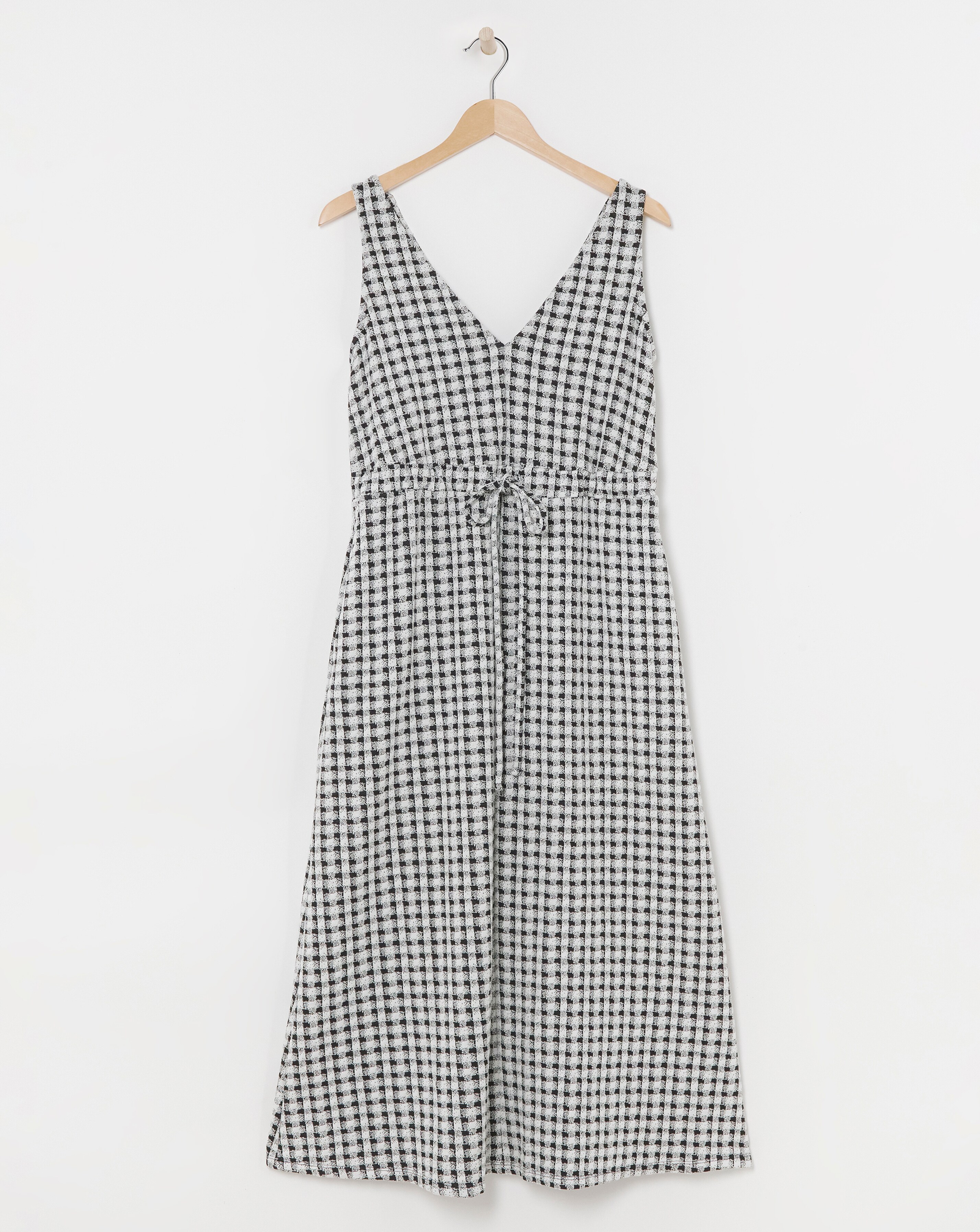 Check Pinafore Dress