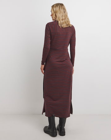 Long Sleeve Tie Waist Maxi Dress