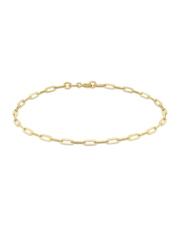 9ct Gold Paper Chain Bracelet