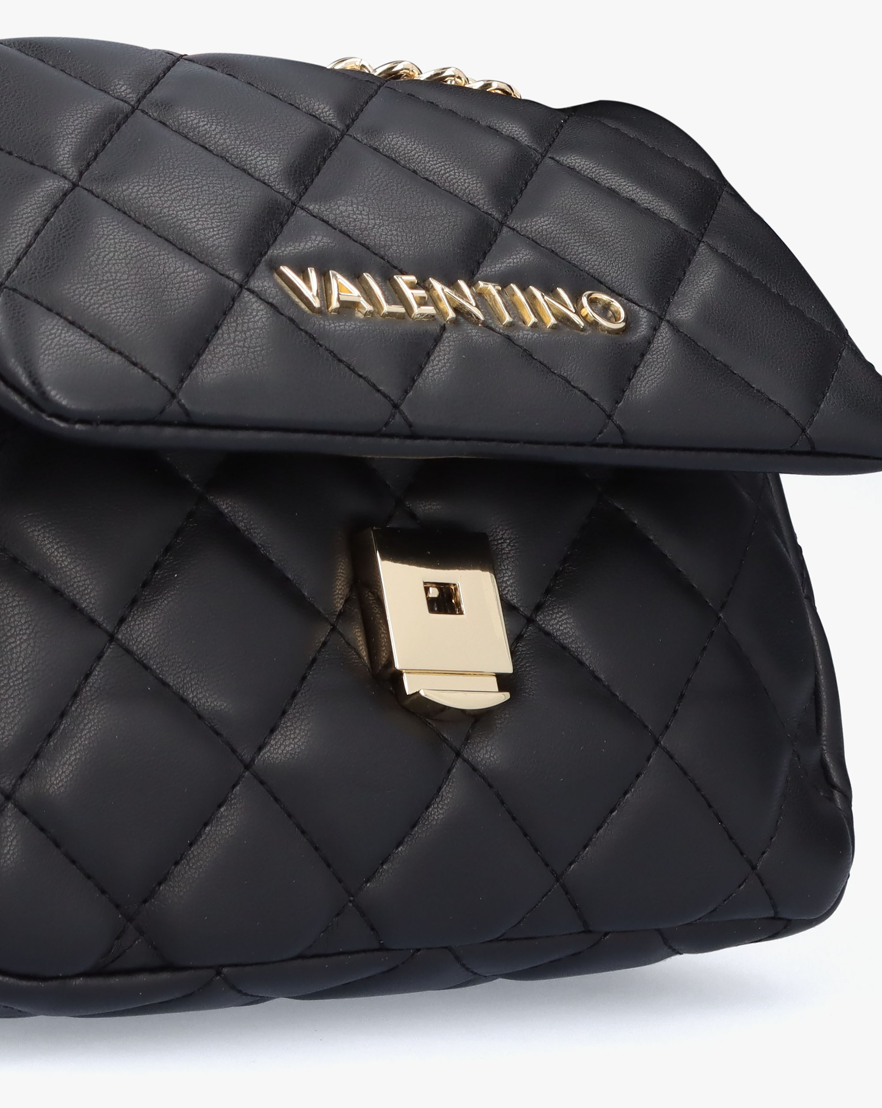 Valentino Bags Mini Ocarina Quilted Black Shoulder Bag | Ambrose