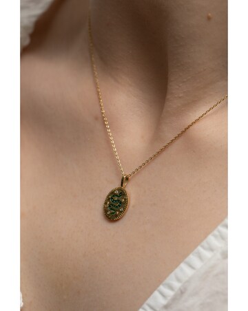 Inicio 14K Real Gold Plated Recycled Serpant Pendant Necklace - Gift Pouch