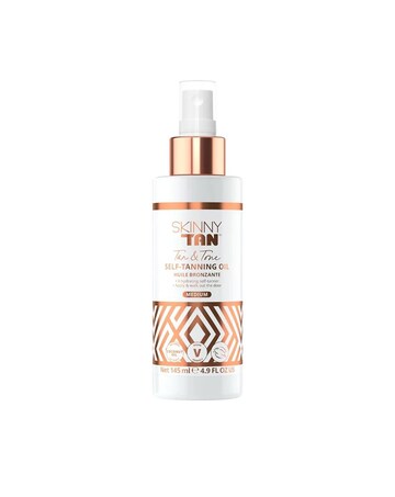 Skinny Tan Tan & Tone Self - Tanning Oil Medium 145ml