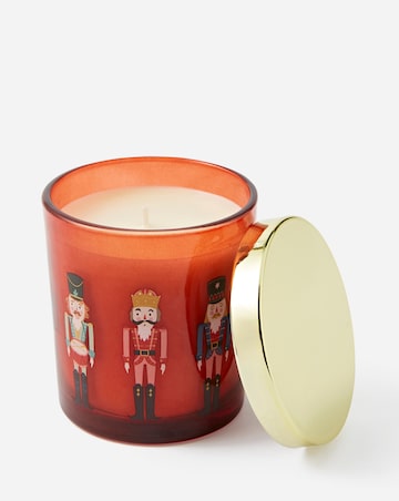 Nutcracker Festive Spice Scented Glass Candle