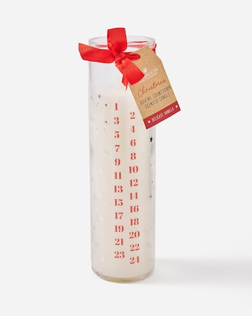 White Vanilla Advent Tube Candle