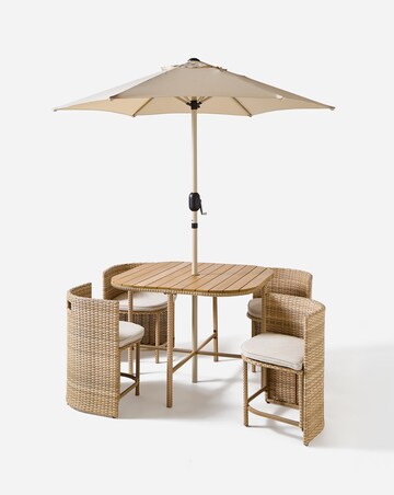 Seville Compact Dining Set with Parasol