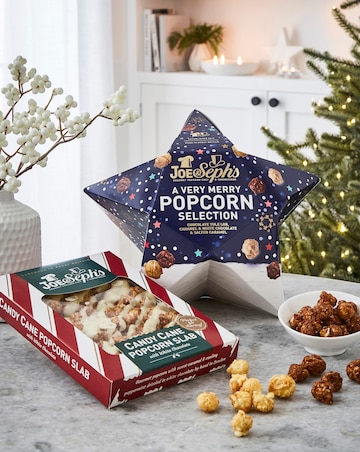 Joe & Seph's Candy Cane Popcorn Slab & Very Merry Popcorn Star bundle
