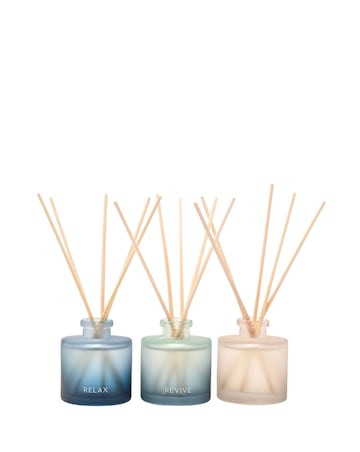 Serenity 'Pause' 50ml Diffusers Set of 3 - Relax, Calm and Revive