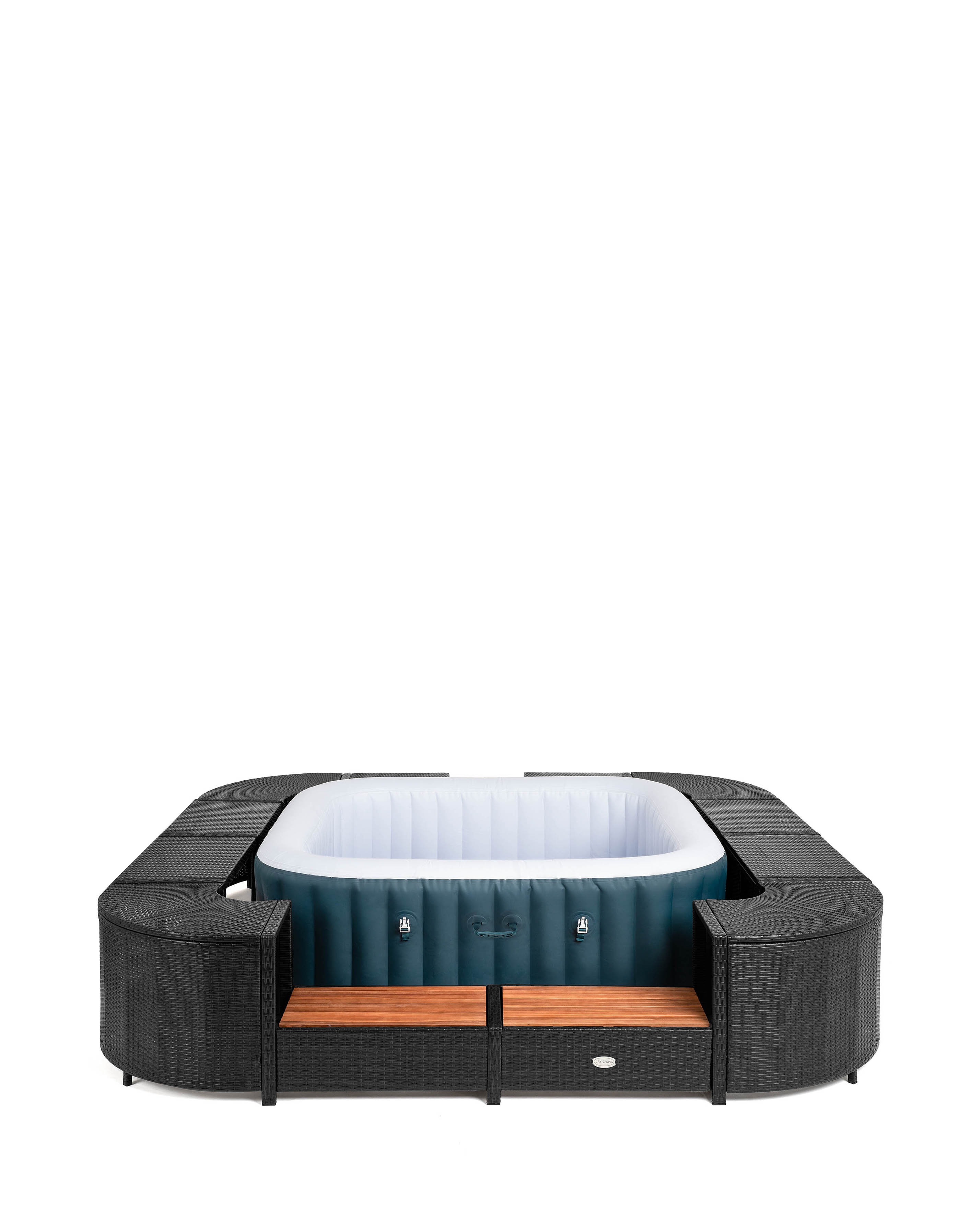 New In - Lay-Z-Spa Square Rattan Hot Tub Surround