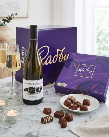 Cadbury Milk Tray & White Wine Hamper