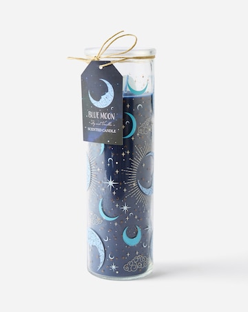 Blue Moon Phase Fig & Vanilla Scented Glass Tube Candle