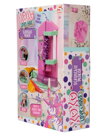 Love & Hugs Scrunchie Maker Set With Fabrics, Cords, Sequins And Gemstones