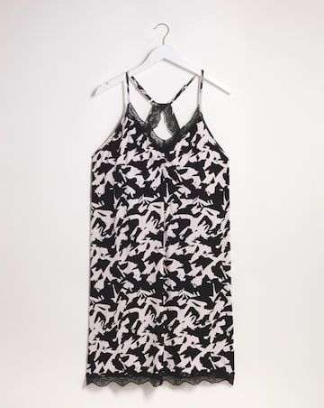 Luna Built In Support Short Lace Nightie Length 37 Inches
