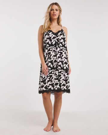 Luna Built In Support Short Lace Nightie Length 37 Inches