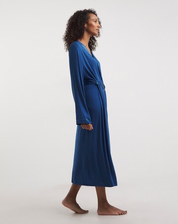 Pretty Secrets Viscose Satin Trim Dressing Gown