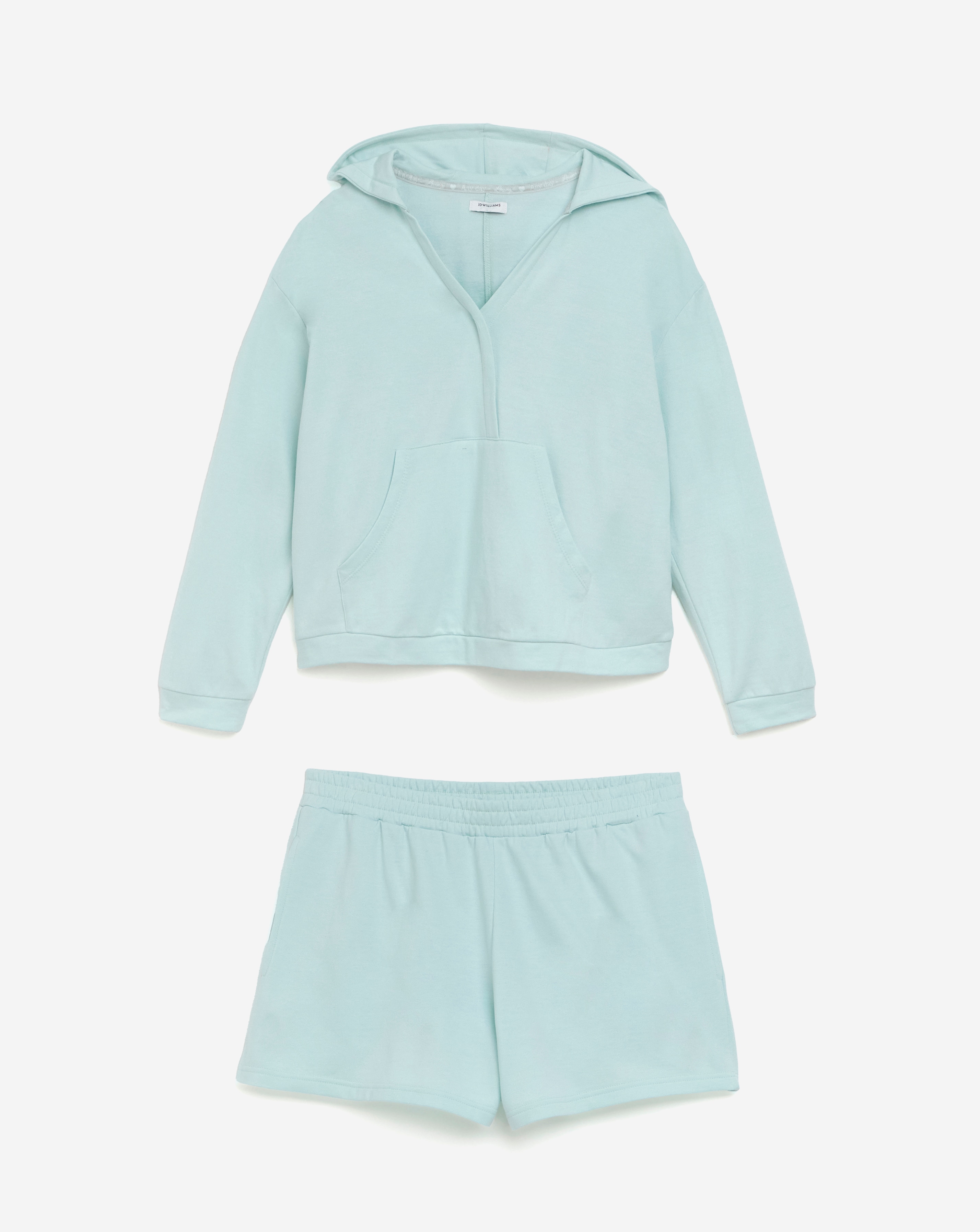 Mock Wrap Hoodie and Short Lounge Set