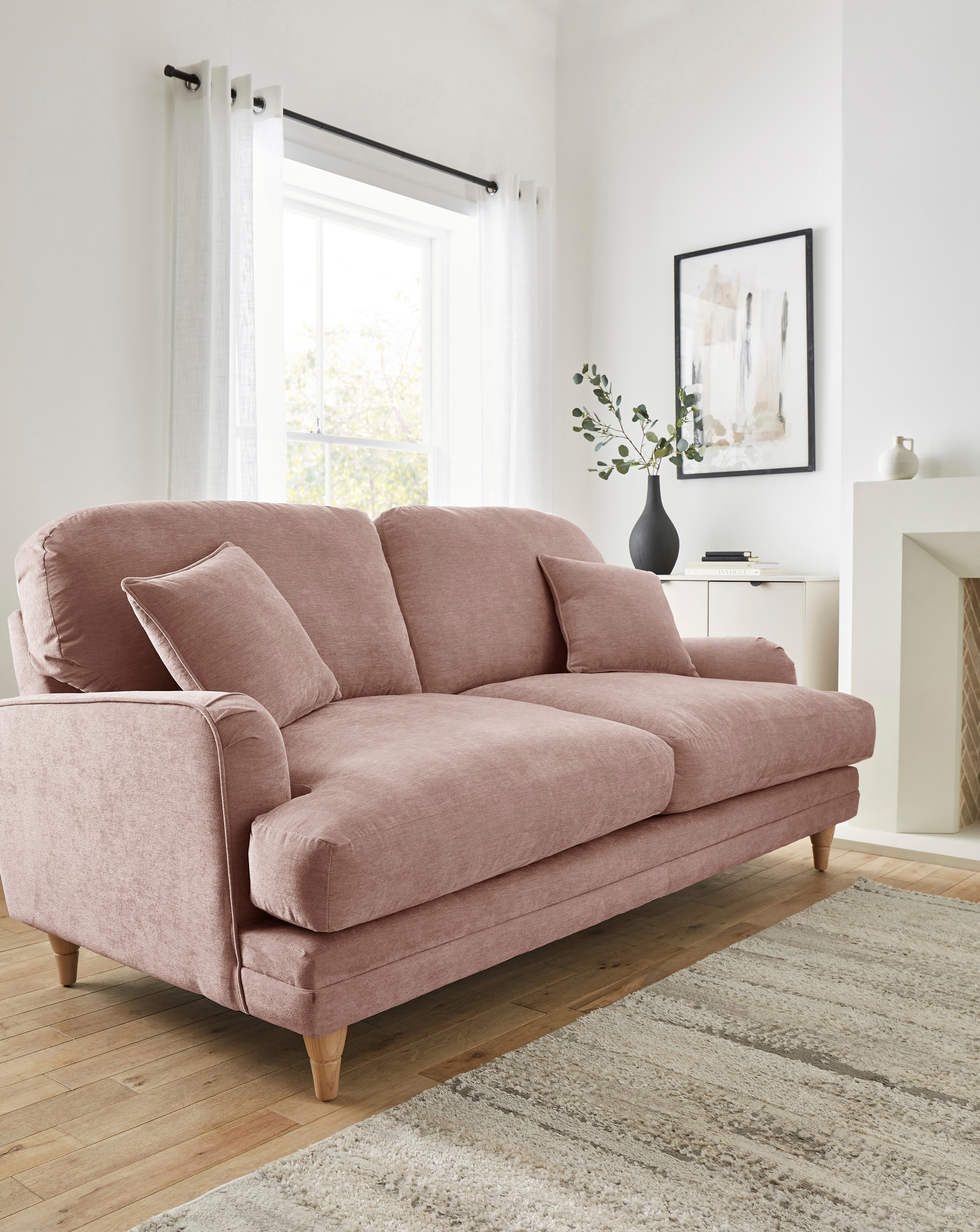 Azra Chenille 3 Seater Sofa
