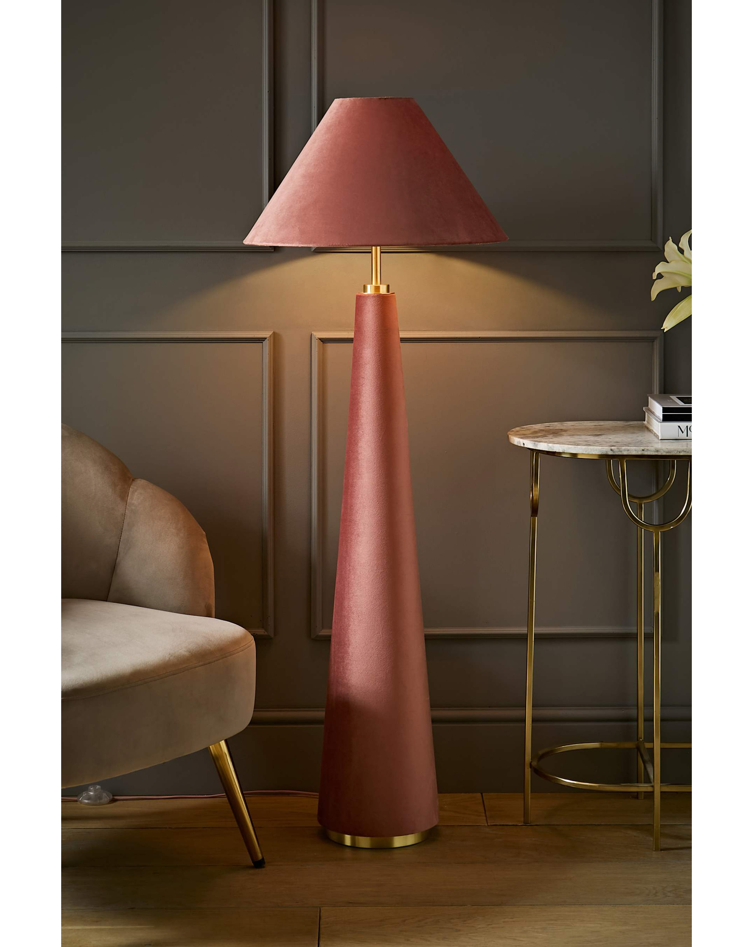 Martha Velvet Floor Lamp