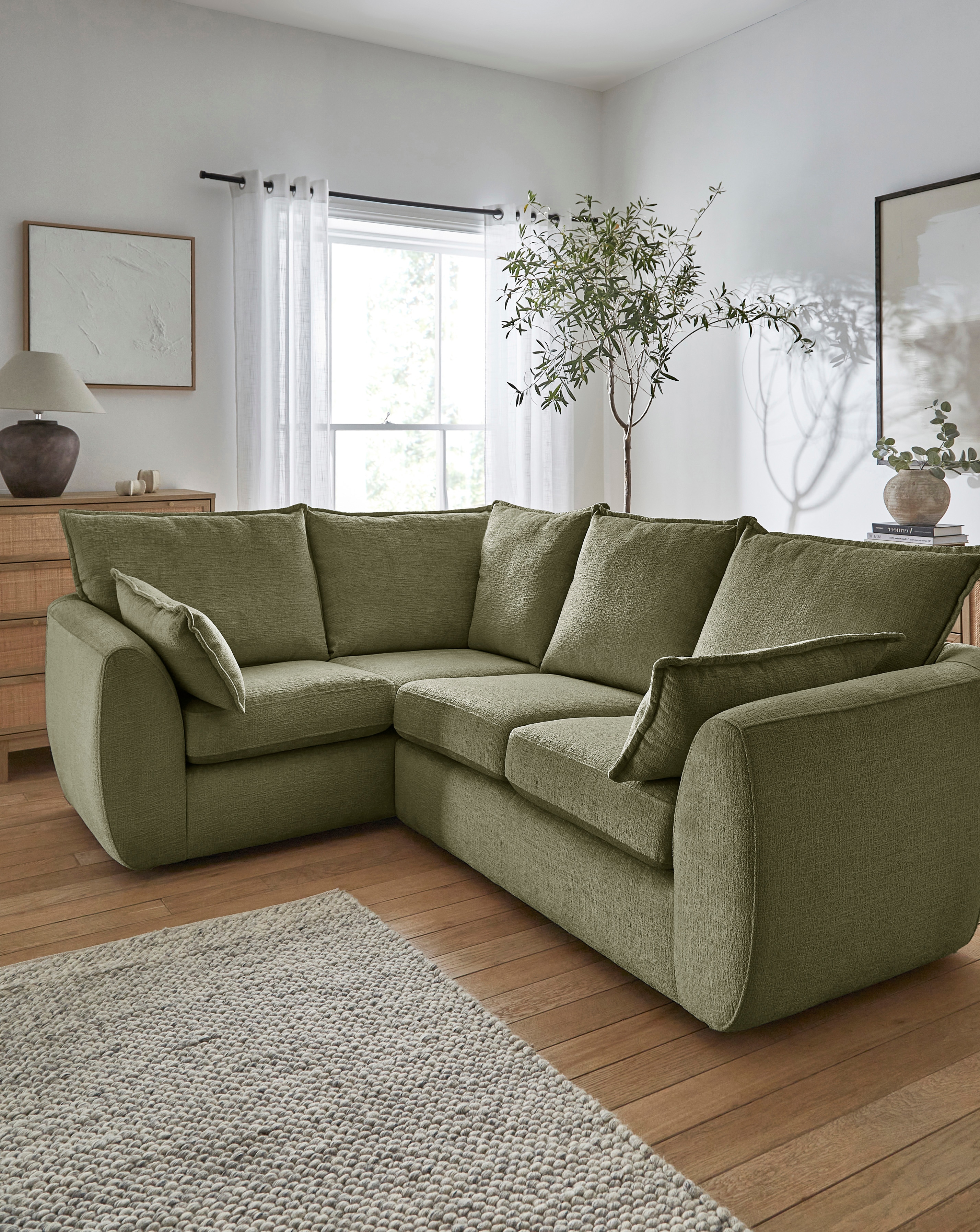 Finch Chenille Left Hand Corner Sofa