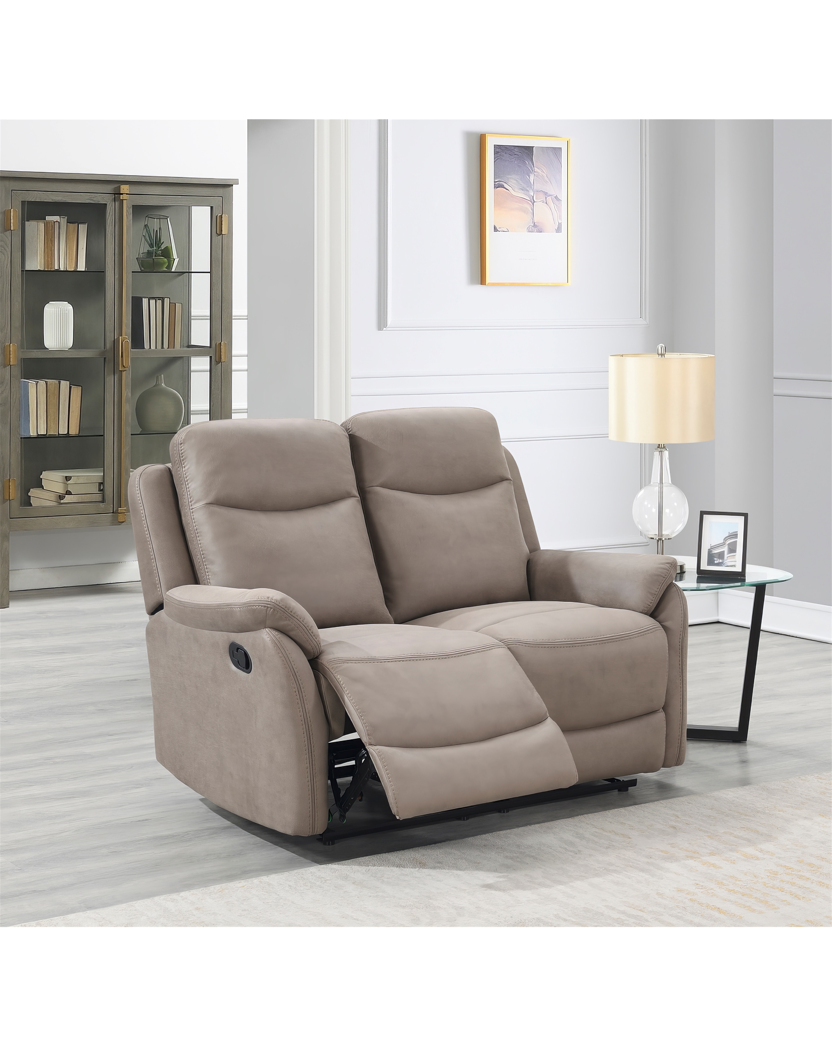 Aspull Manual Recliner 2 Seater Sofa