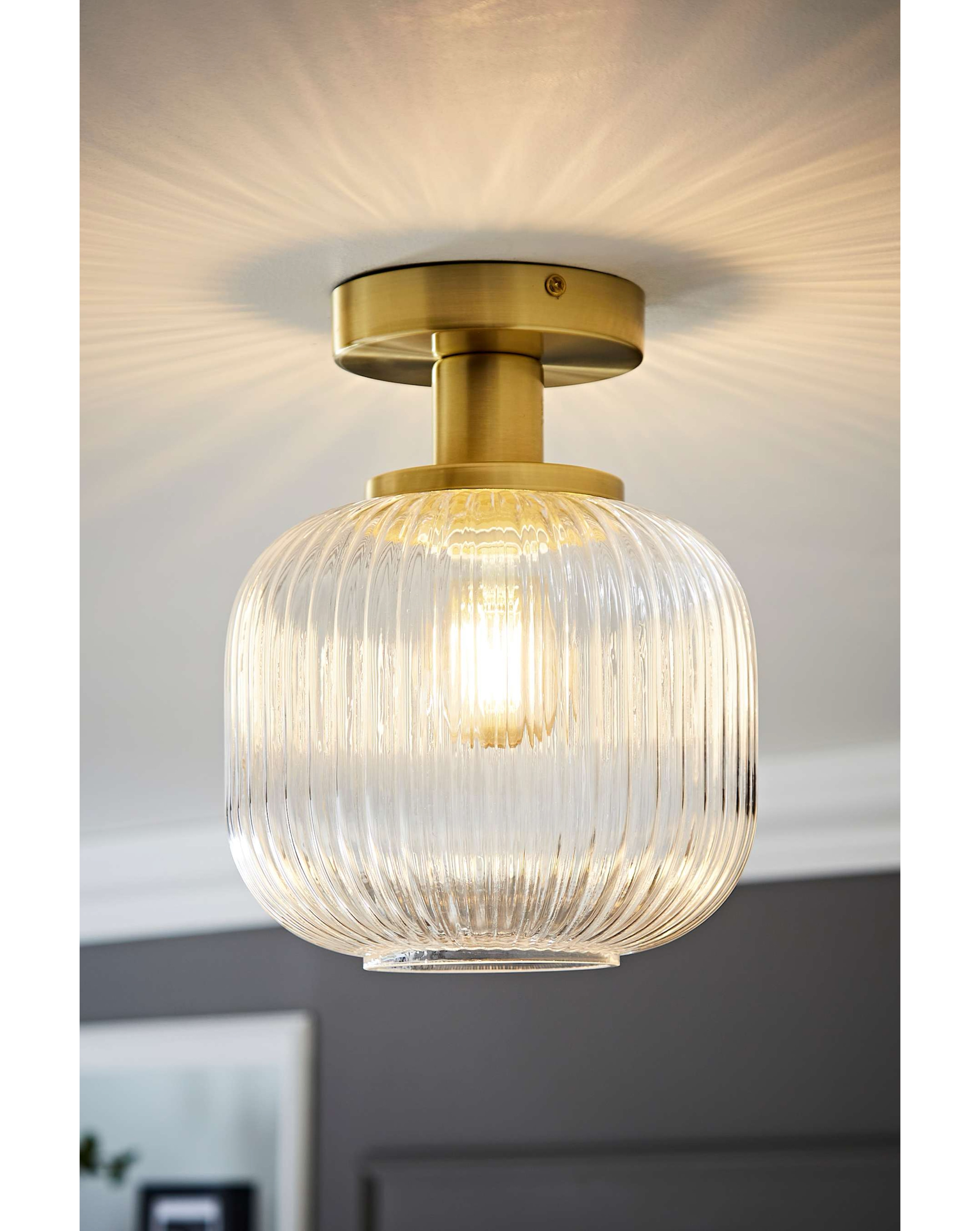 New In - Calpe Clear Glass Ceiling Light