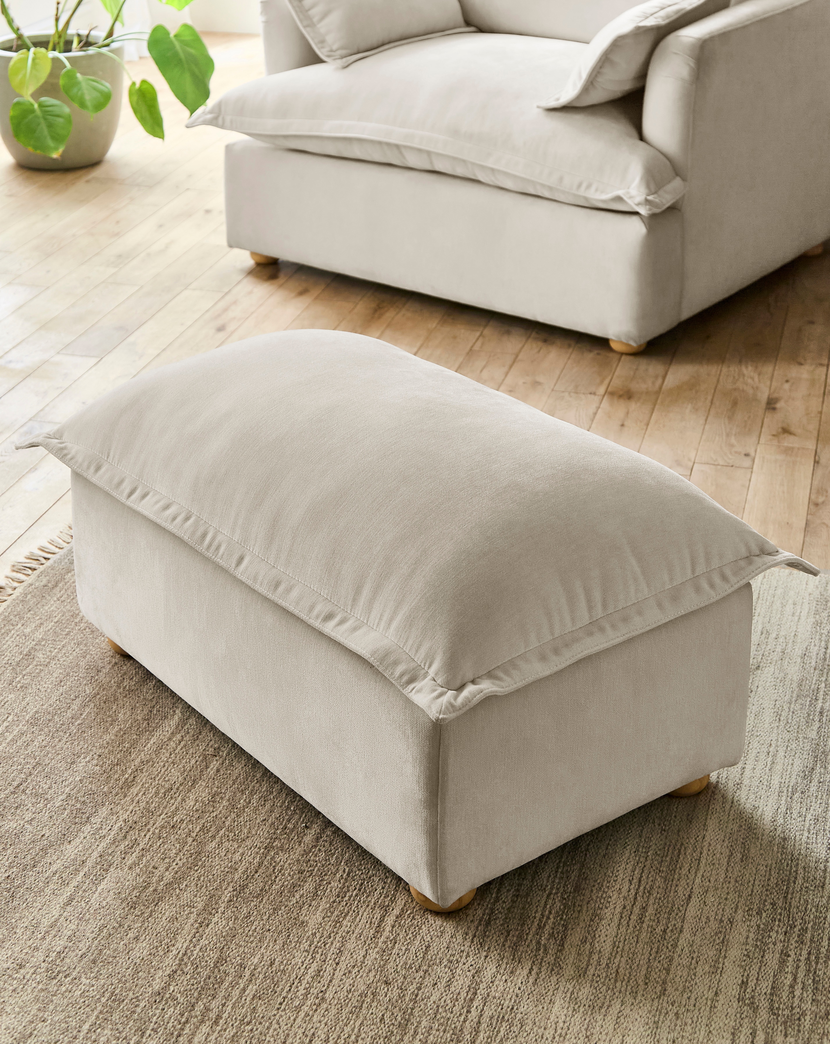 New In - Naya Pillowback Storage Footstool