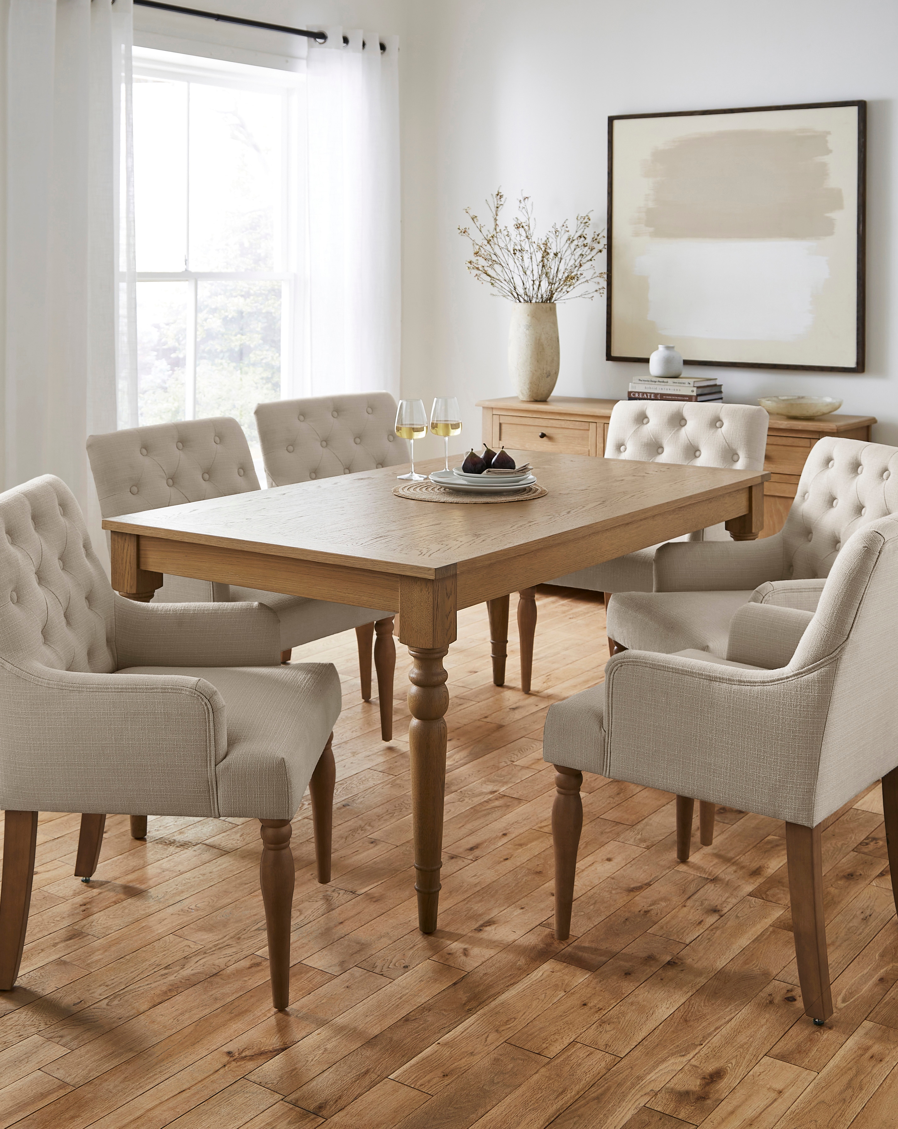 New In - Margot Dining Table with 6 Mae Chairs