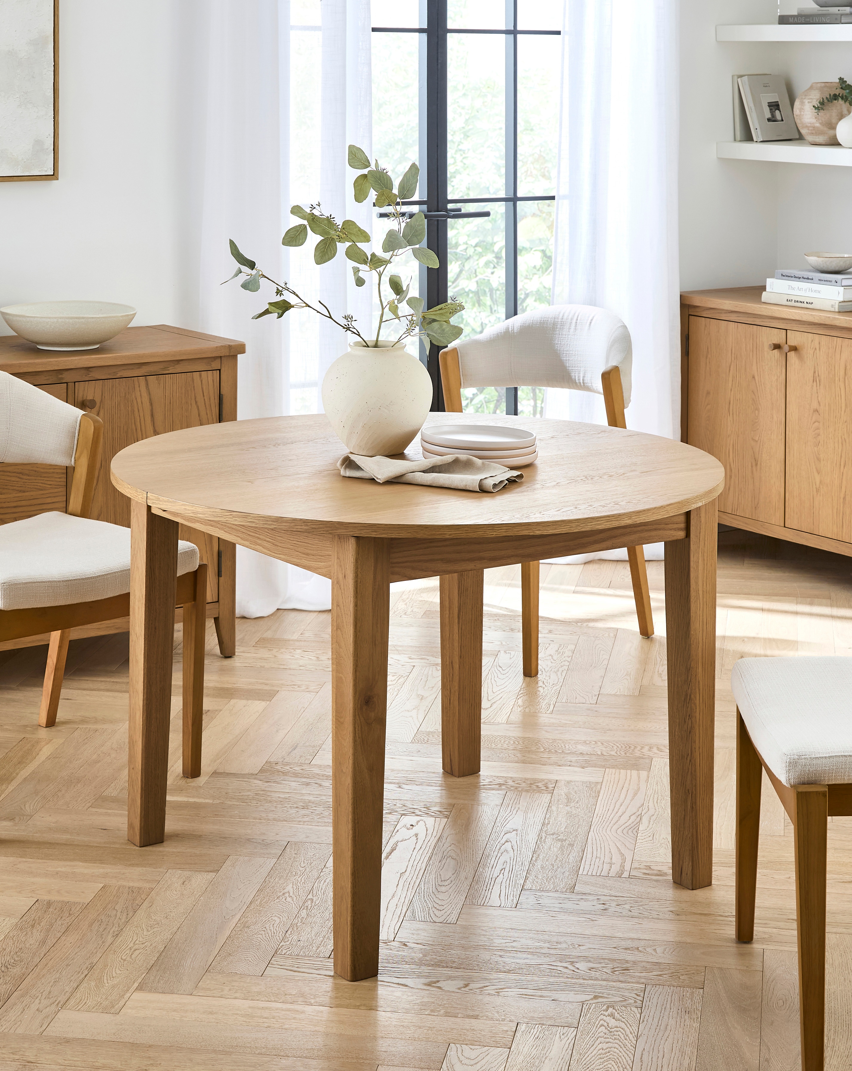 New In - Caitlin Wooden Extendable Dining Table