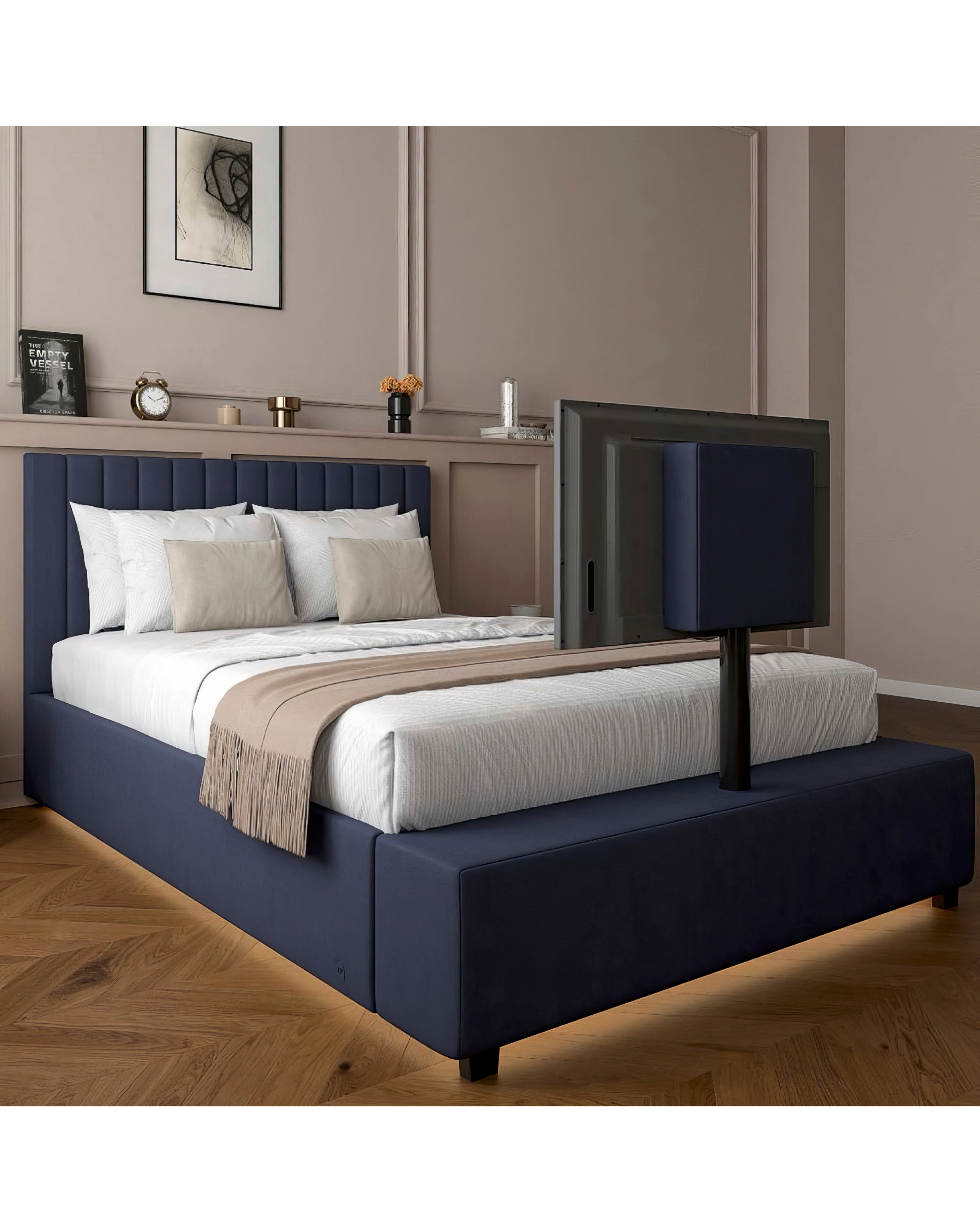 XR Living Maisie LED TV Ottoman Bed