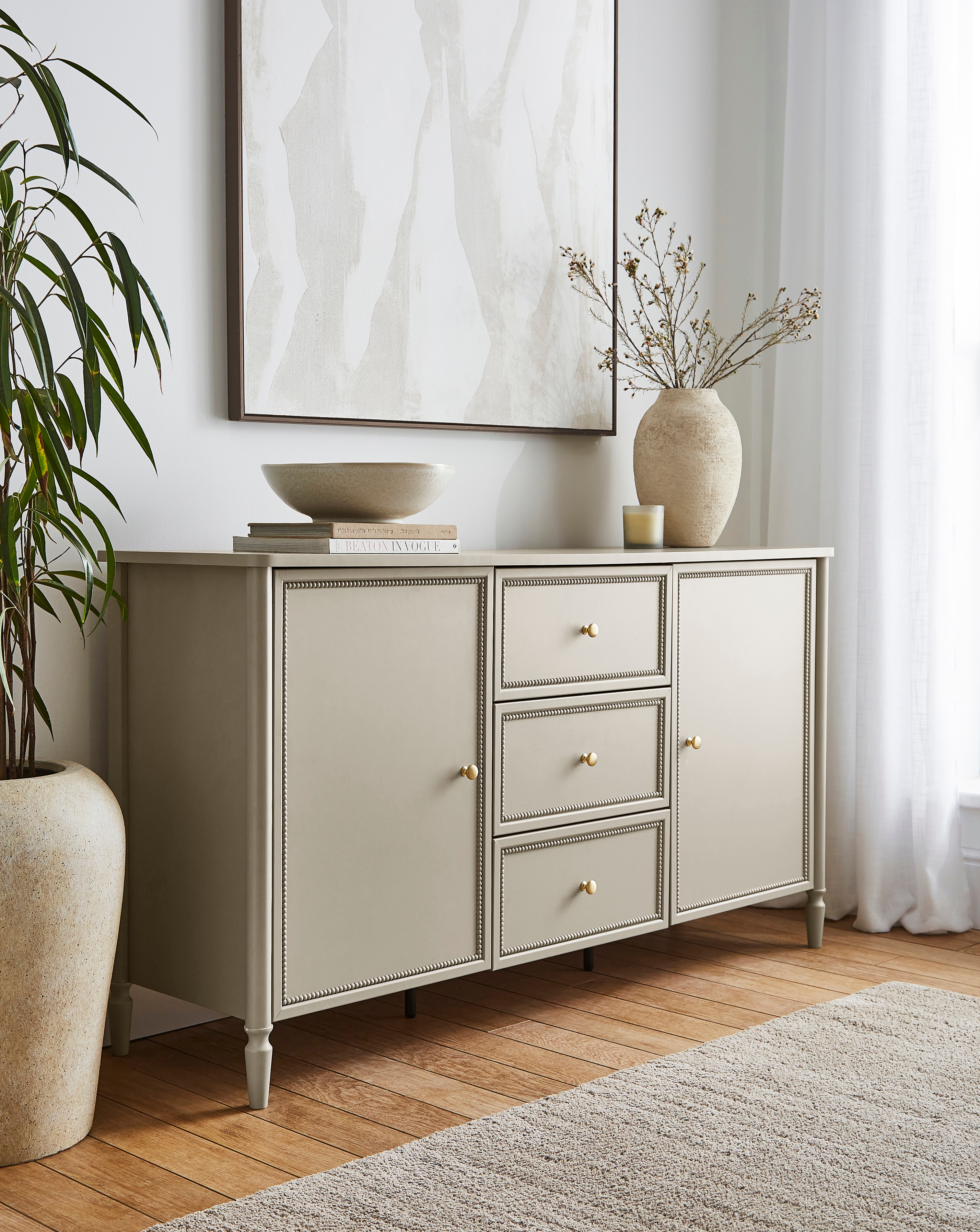 New In - Darcy Bobbin Trim Large Sideboard