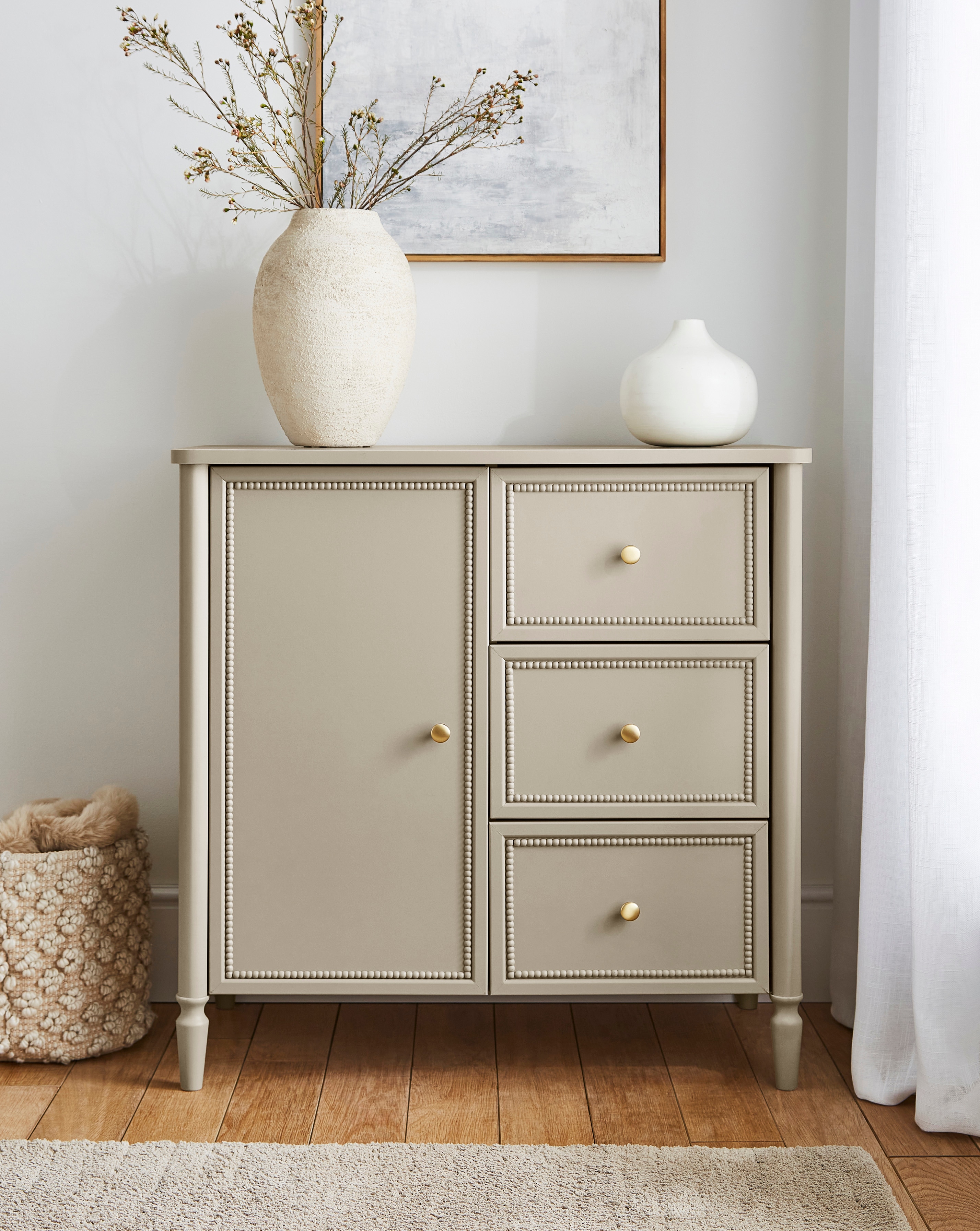 New In - Darcy Bobbin Trim Small Sideboard