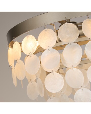 Semi-Flush Shell Effect Chandelier