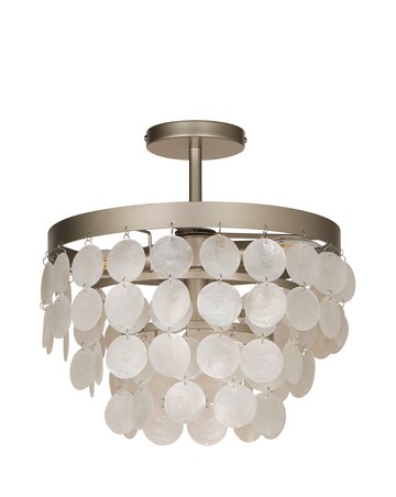 Semi-Flush Shell Effect Chandelier